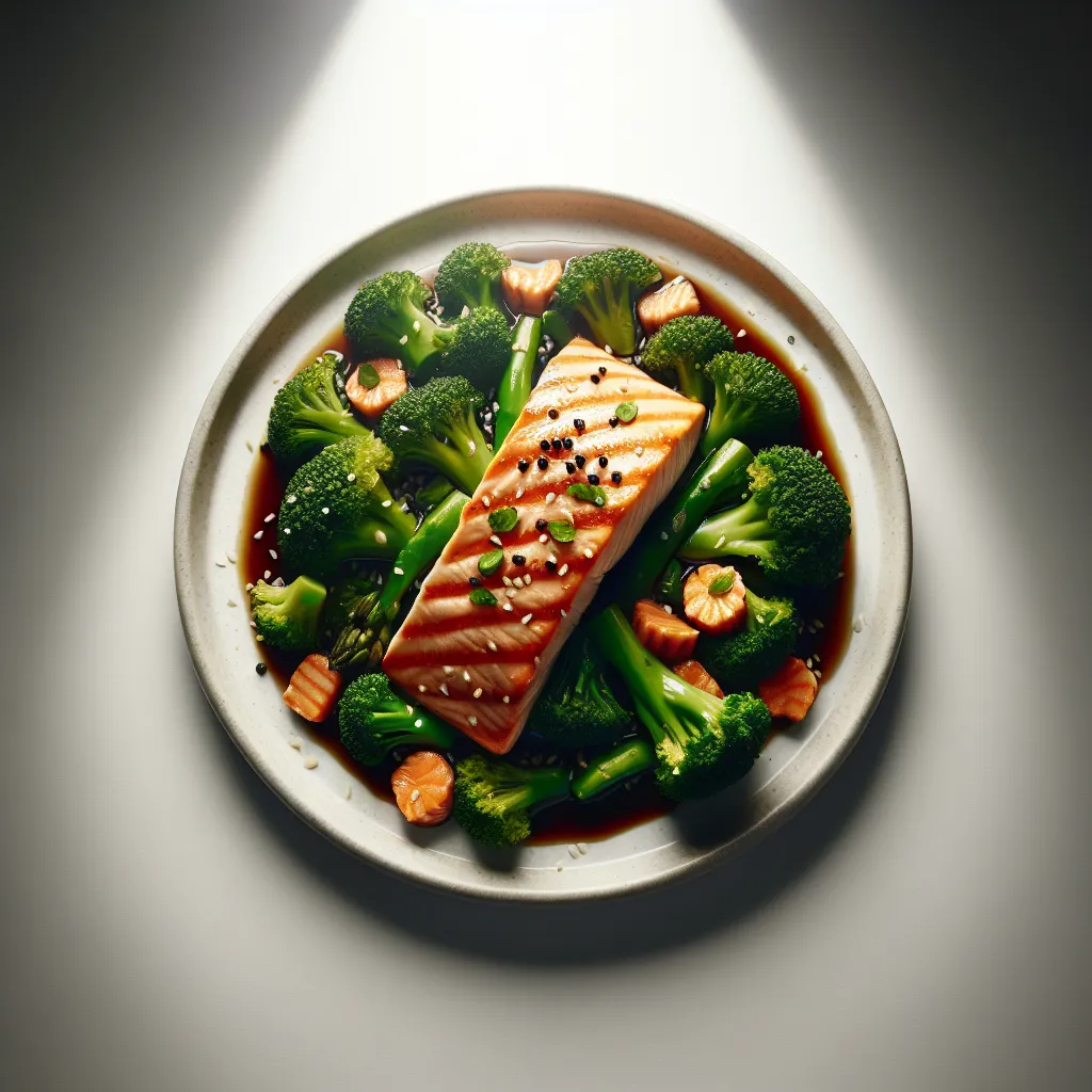 Asian Salmon and Broccoli Stir-Fry