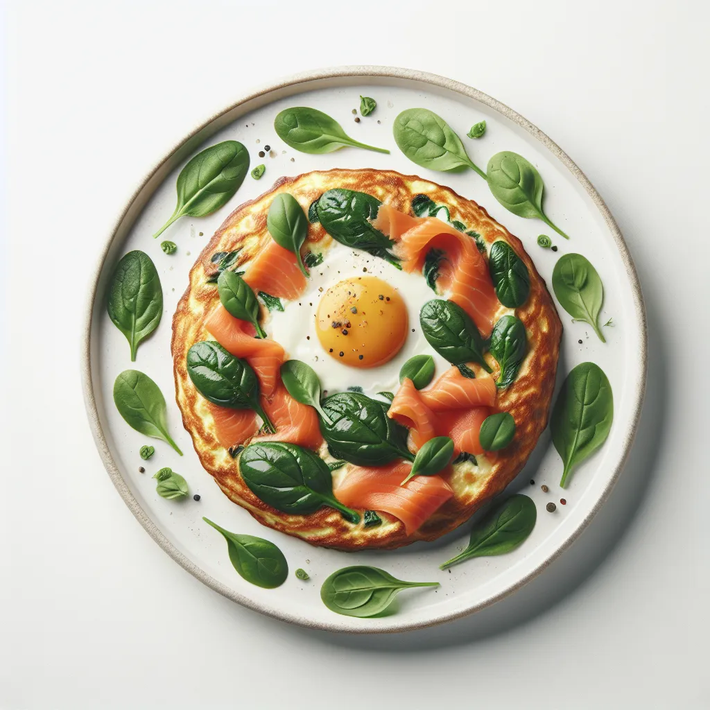 Autumnal Smoked Salmon and Spinach Omelette