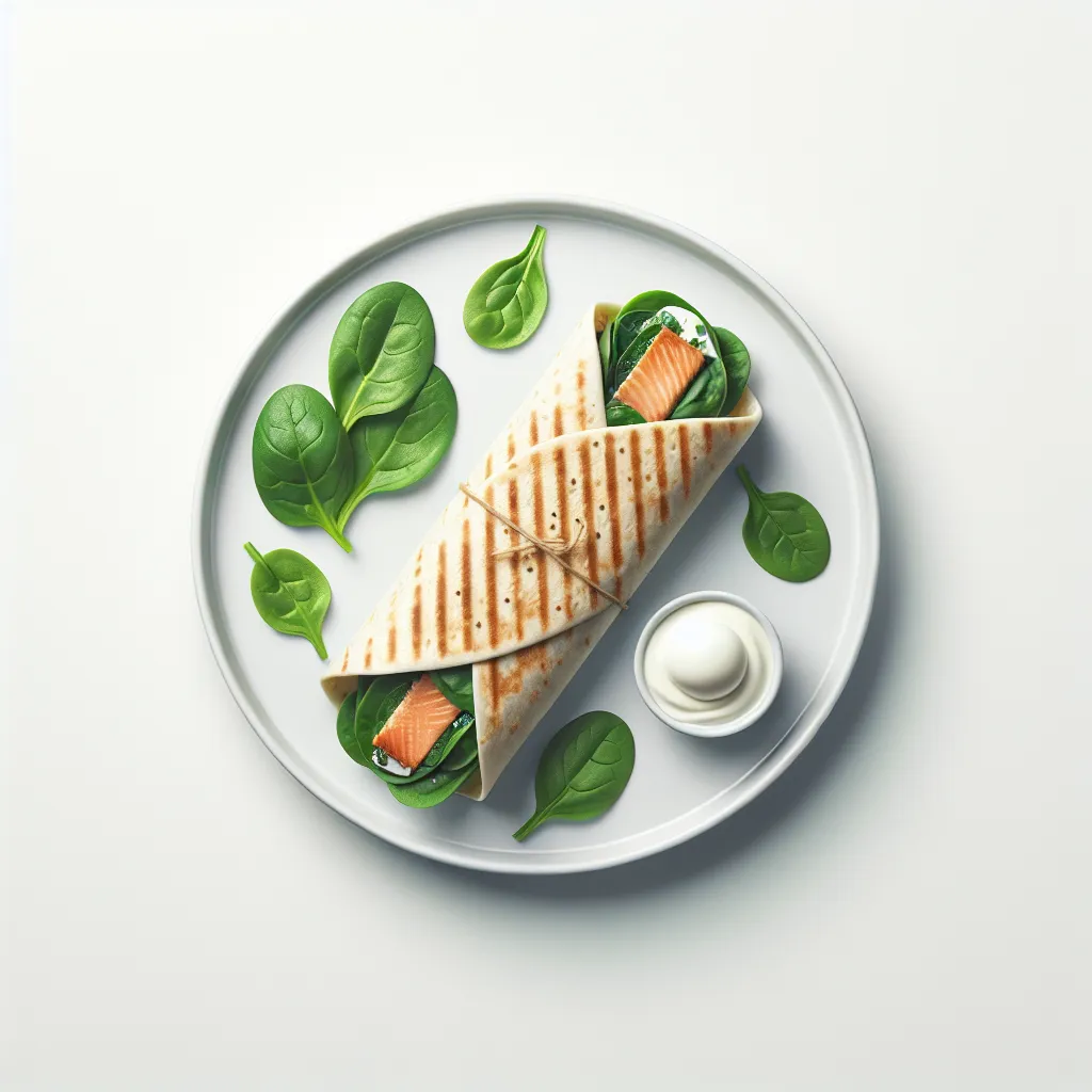 Autumnal Smoked Trout and Spinach Breakfast Wrap