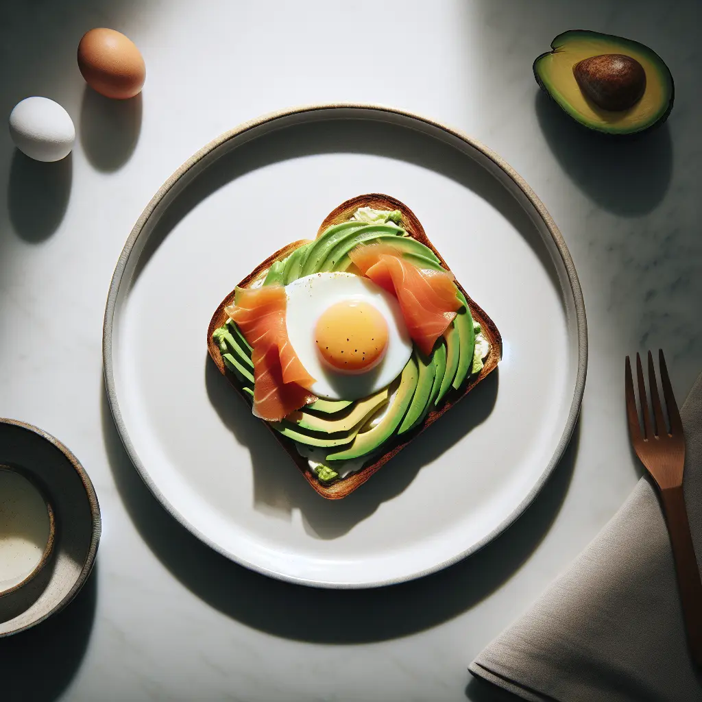 Avocado and Egg Toast with Smoked Salmon
