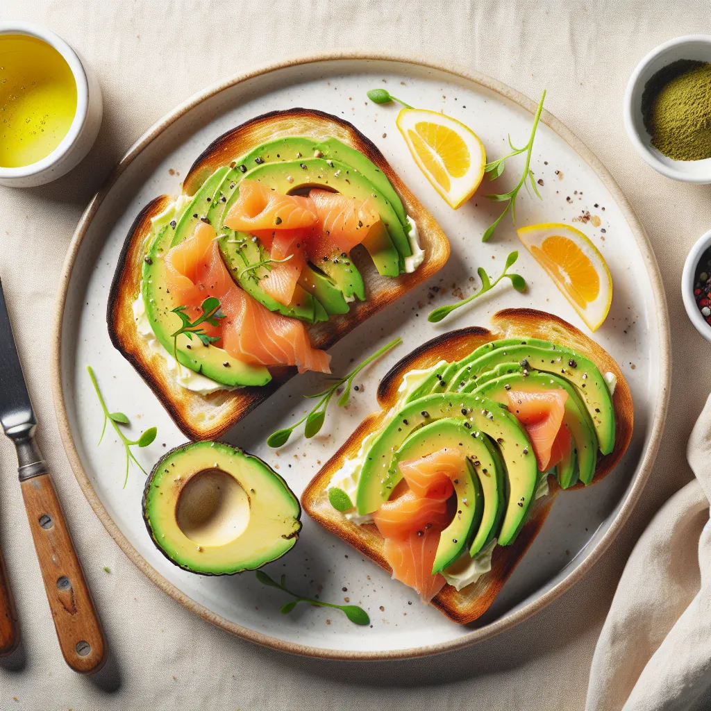 Avocado and Smoked Salmon Breakfast Toast