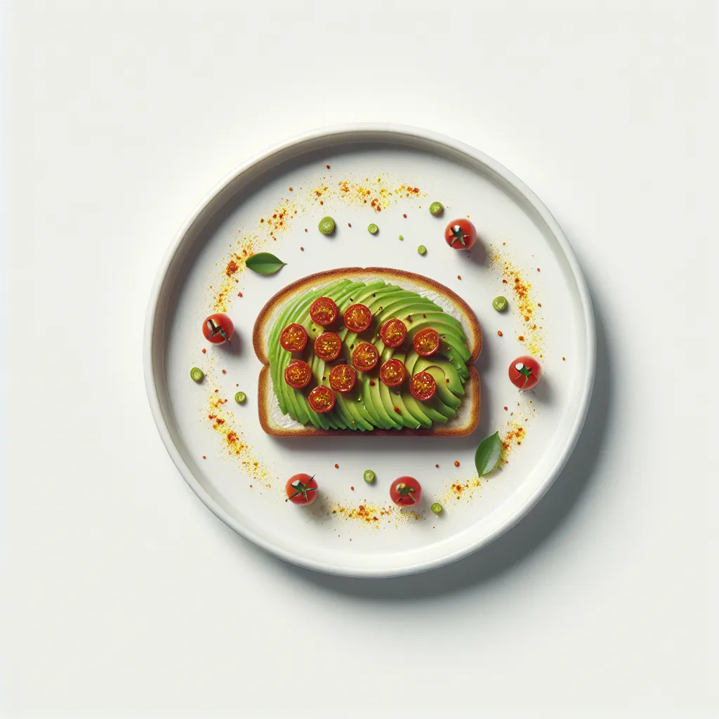Spicy Avocado Toast with Cherry Tomatoes
