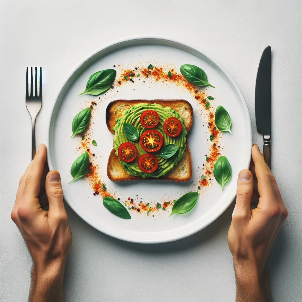 Spicy Avocado Toast with Tomato and Basil
