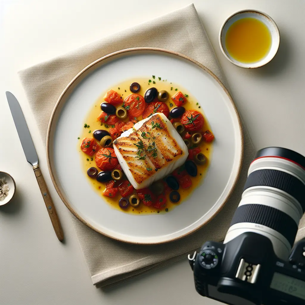 Baked Cod with Tomato and Olive Salsa
