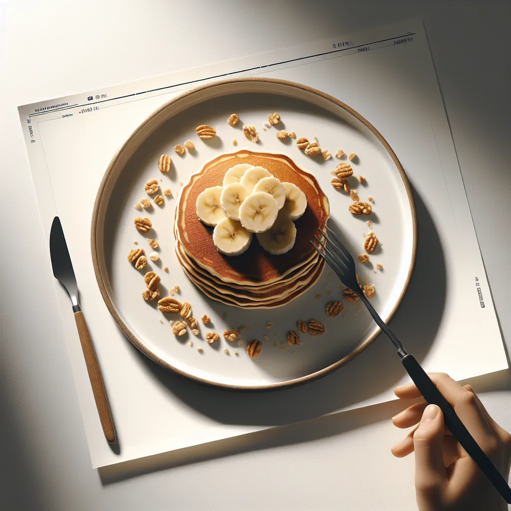 Banana Granola Pancakes