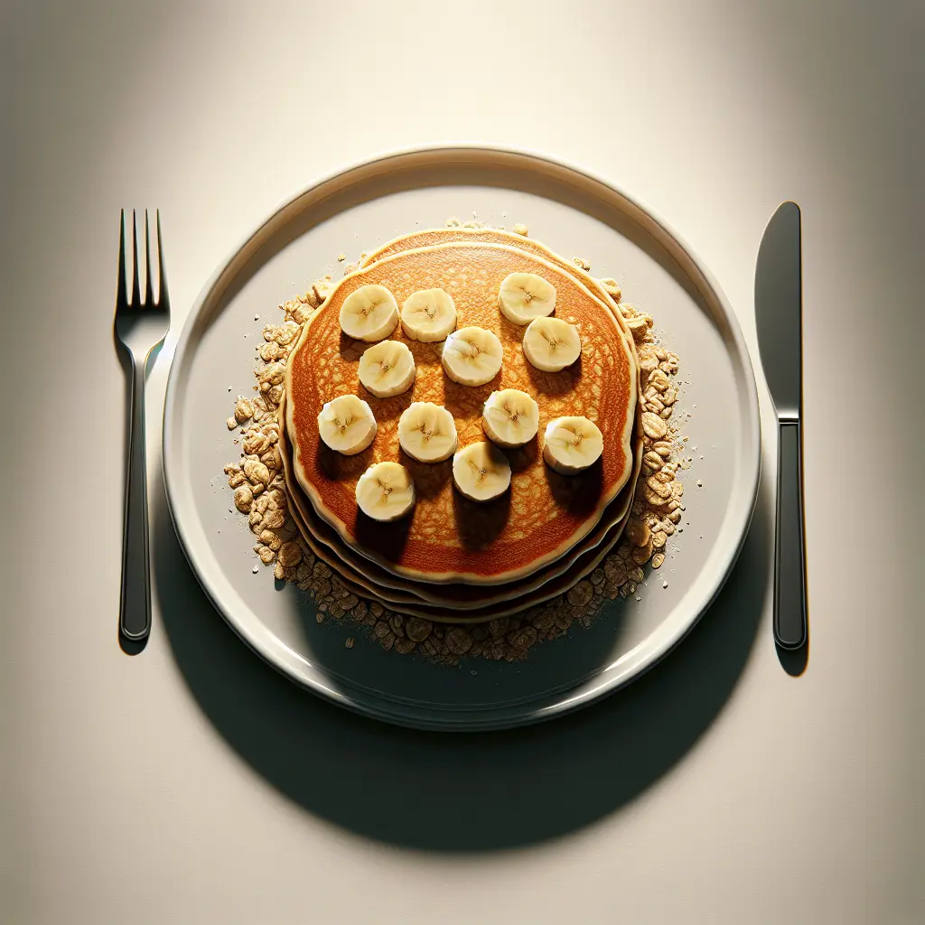 Banana Oatmeal Pancakes
