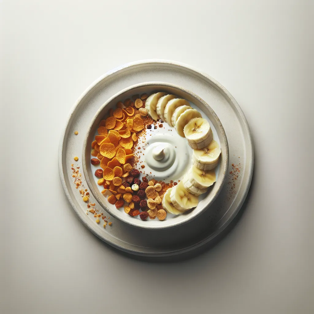 Banana Yogurt Breakfast Bowl with Tortilla Crunch
