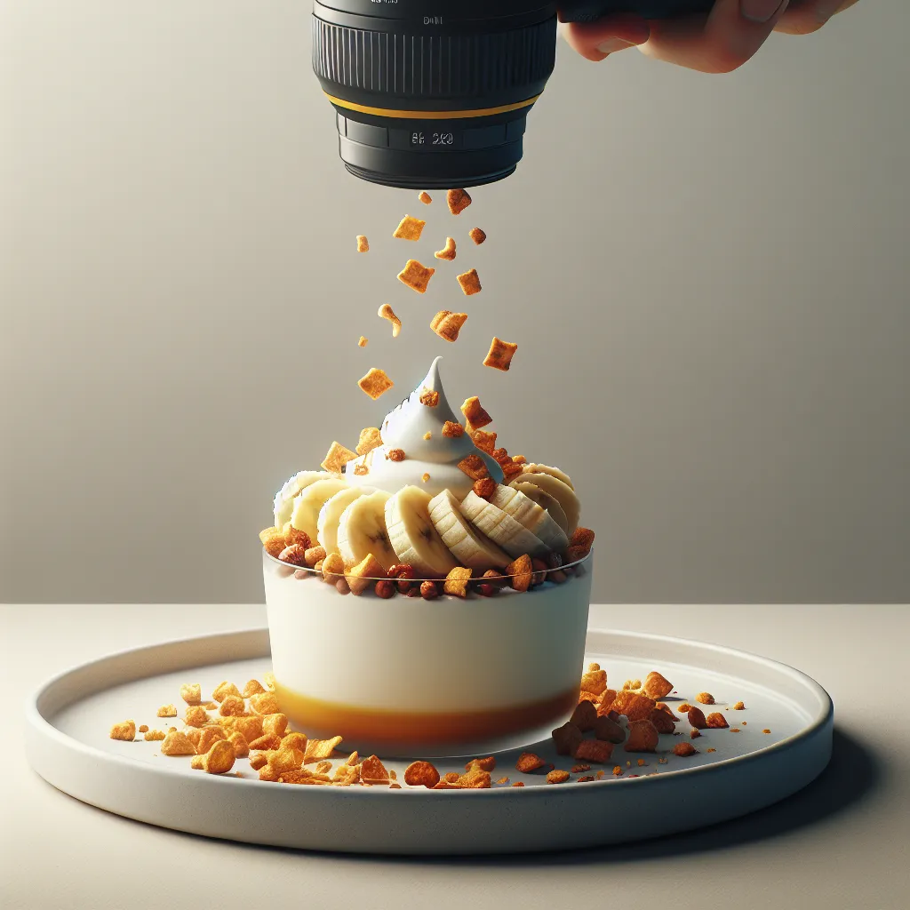 Banana Yogurt Parfait with Tortilla Crunch