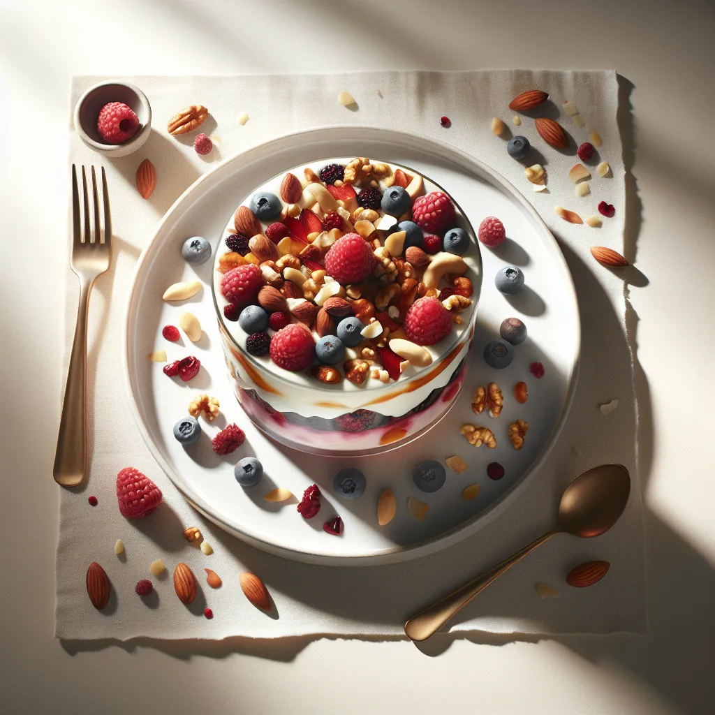 Autumn Berry and Nut Yogurt Parfait