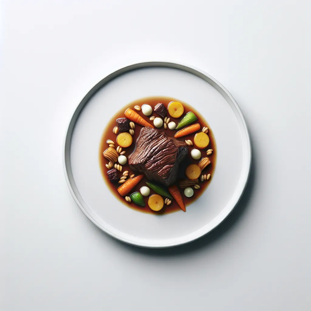 Braised Beef with Root Vegetables and Barley
