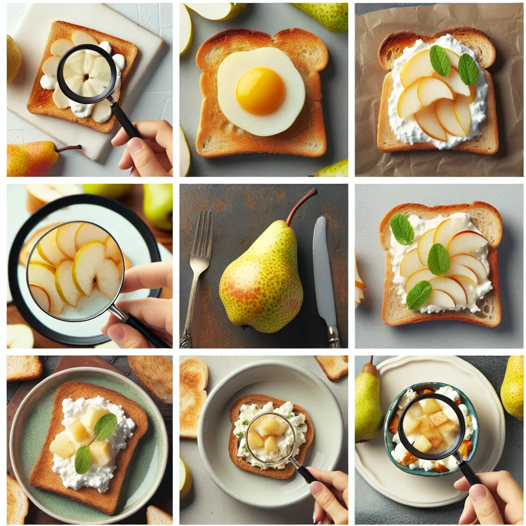 Autumn Breakfast Toast with Pear and Ricotta
