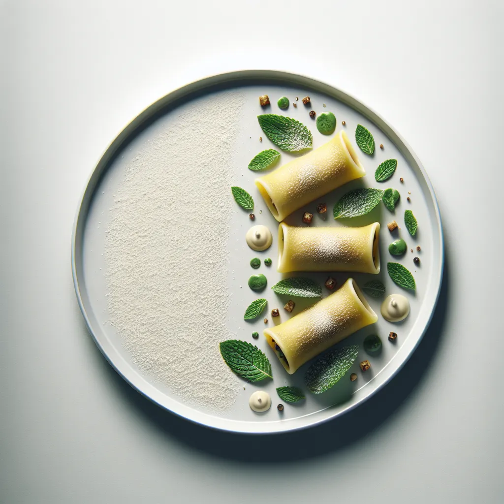 Cannelloni with Vegetable Brousse and Mint