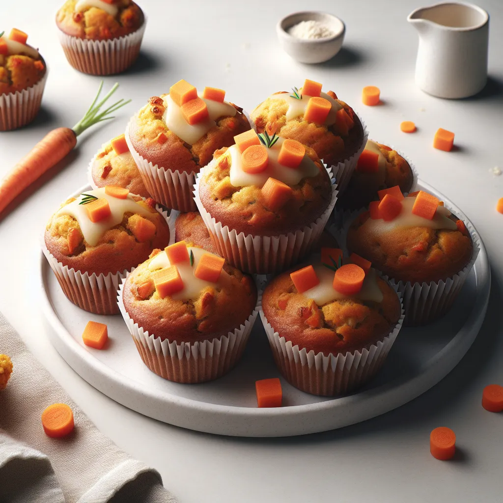 Carrot and Cheese Mini Muffins