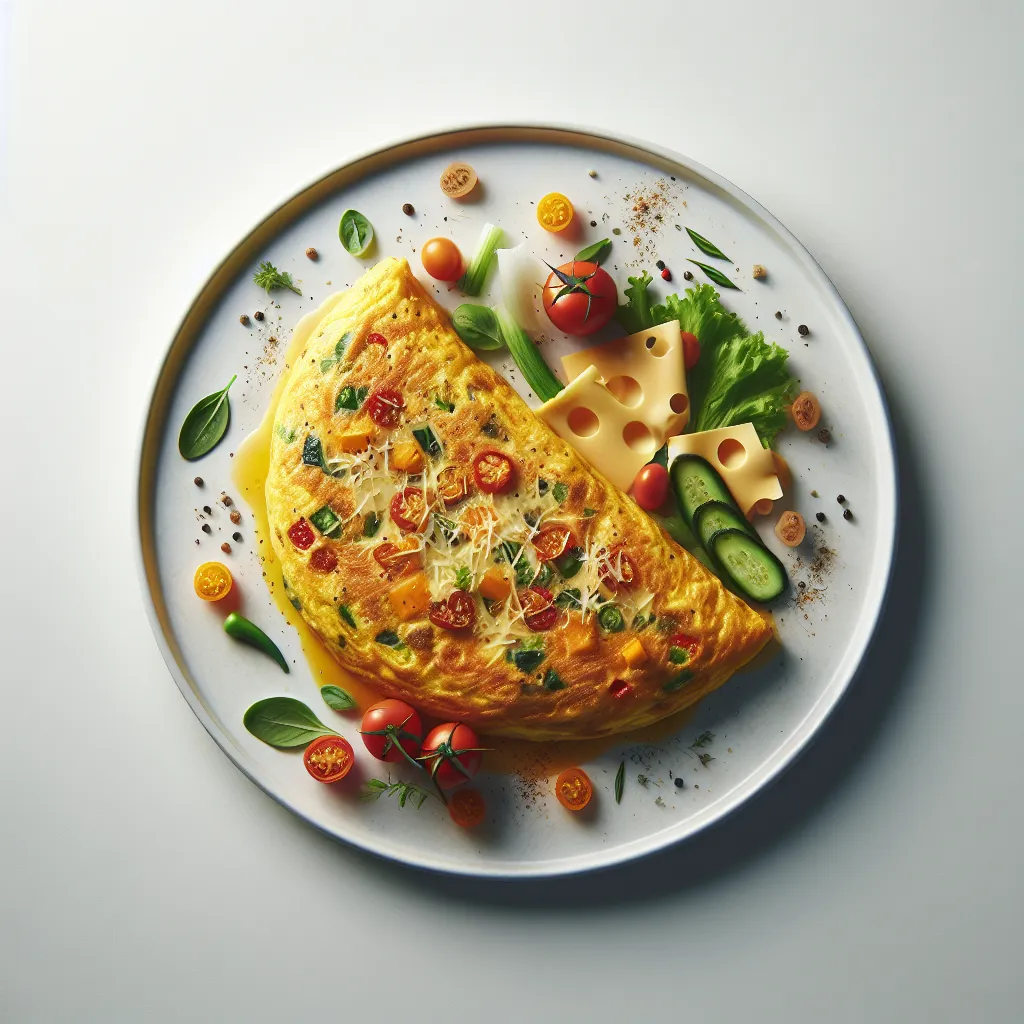 Cheesy Vegetable Omelette