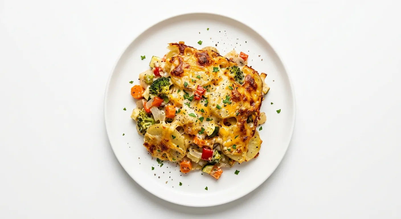 Cheesy Veggie Potato Bake