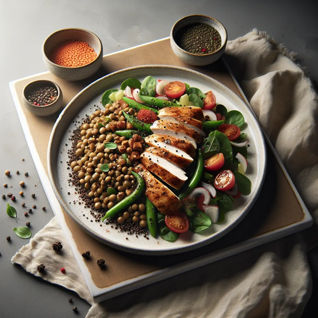Autumn Chicken and Lentil Salad