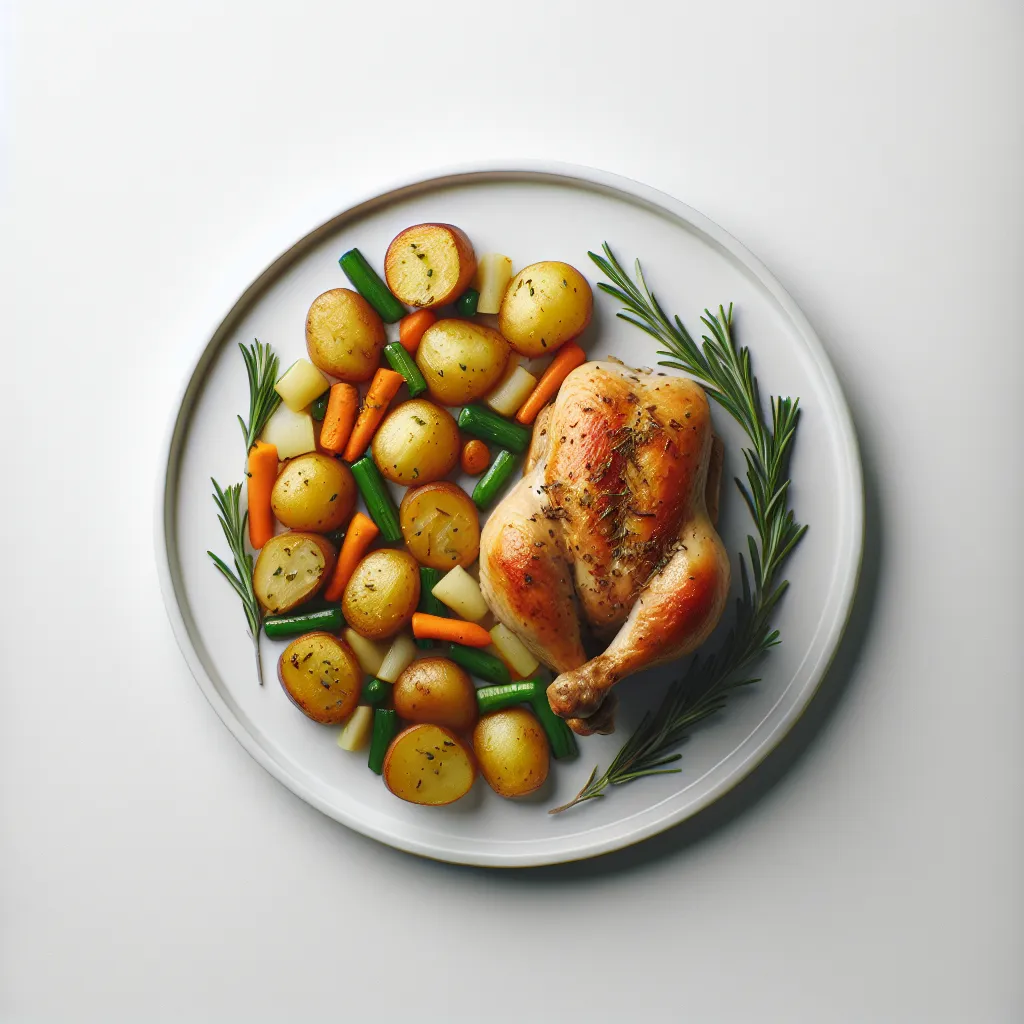 Chicken and Vegetable Bake with Rosemary Potatoes