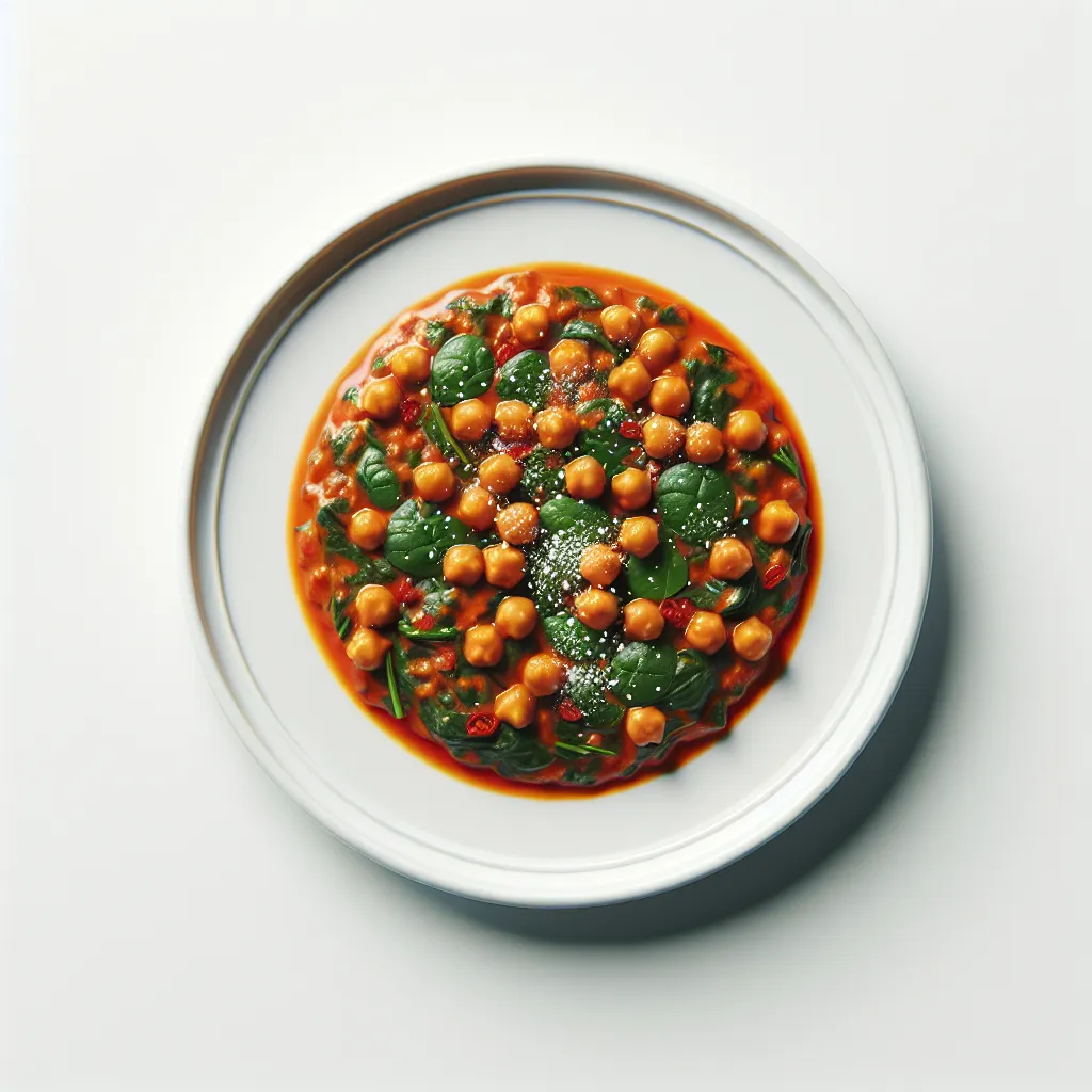 Spicy Chickpea and Spinach Stew