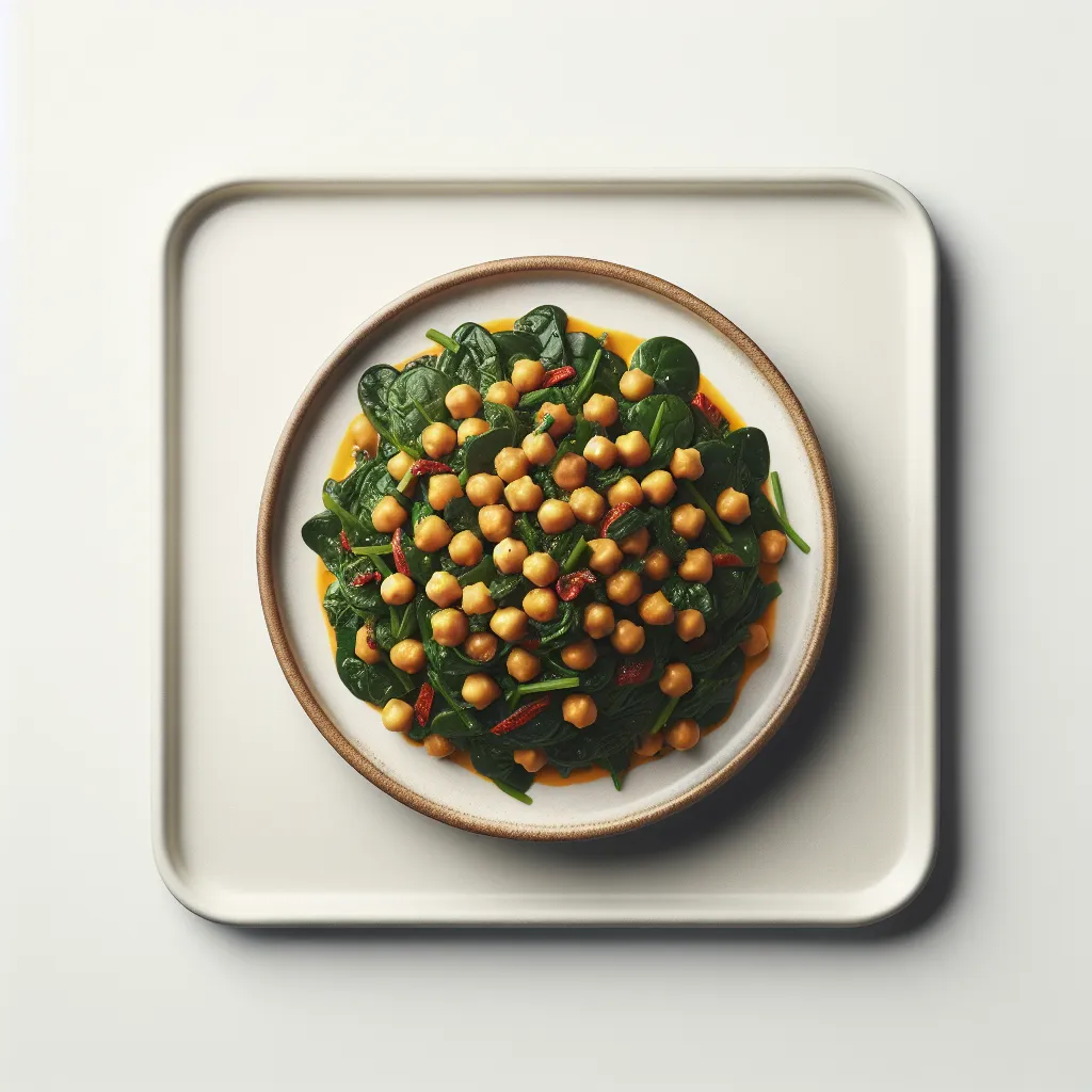 Spicy Chickpea and Spinach Stir-Fry