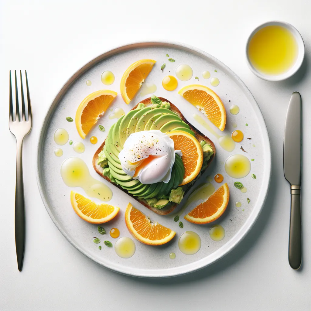 Winter Citrus and Avocado Toast with Poached Egg