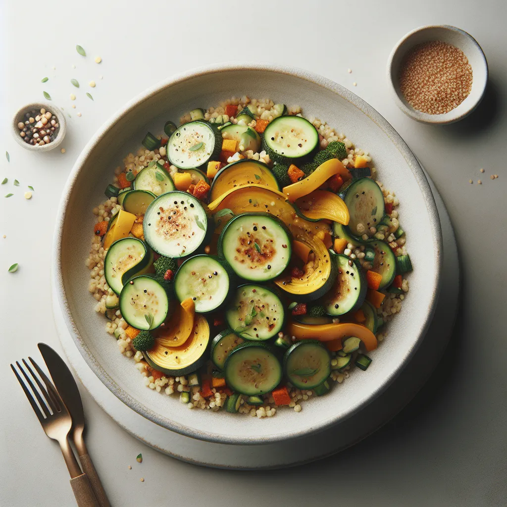 Courgette and Bulgur Veggie Bowl