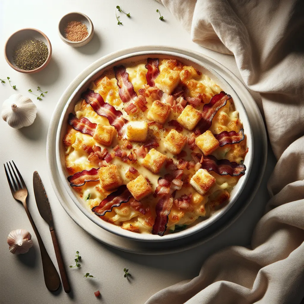 Cozy Tartiflette with Bacon and Cheese Croutons