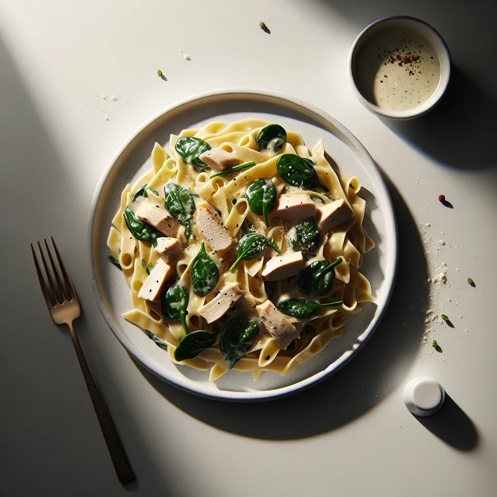 Creamy Chicken and Spinach Pasta