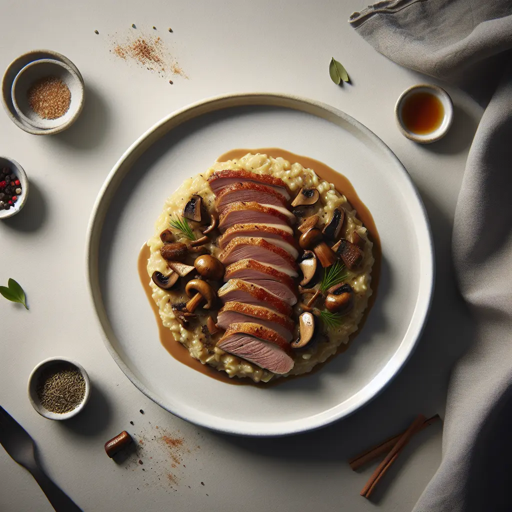 Duck and Mushroom Risotto