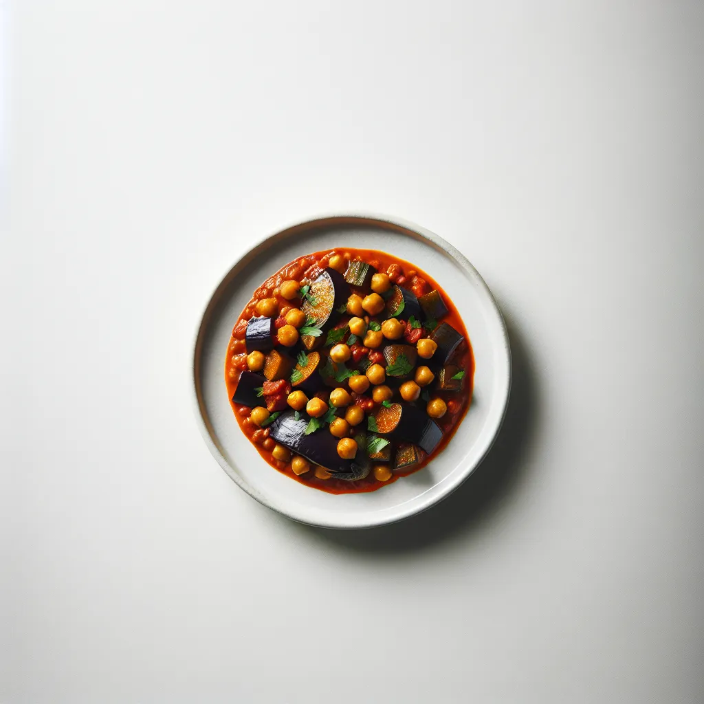 Spicy Eggplant and Chickpea Stew