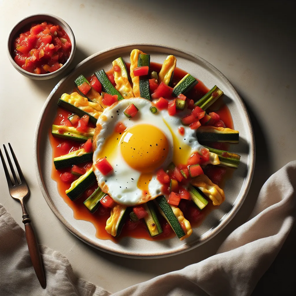 Eggy Veggie Dippers with Tomato Salsa