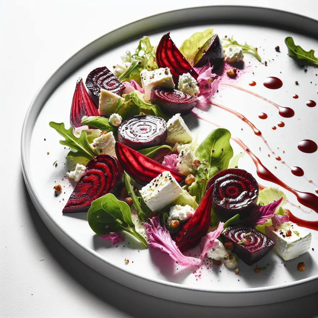 Elegant Roasted Beetroot and Goat Cheese Salad