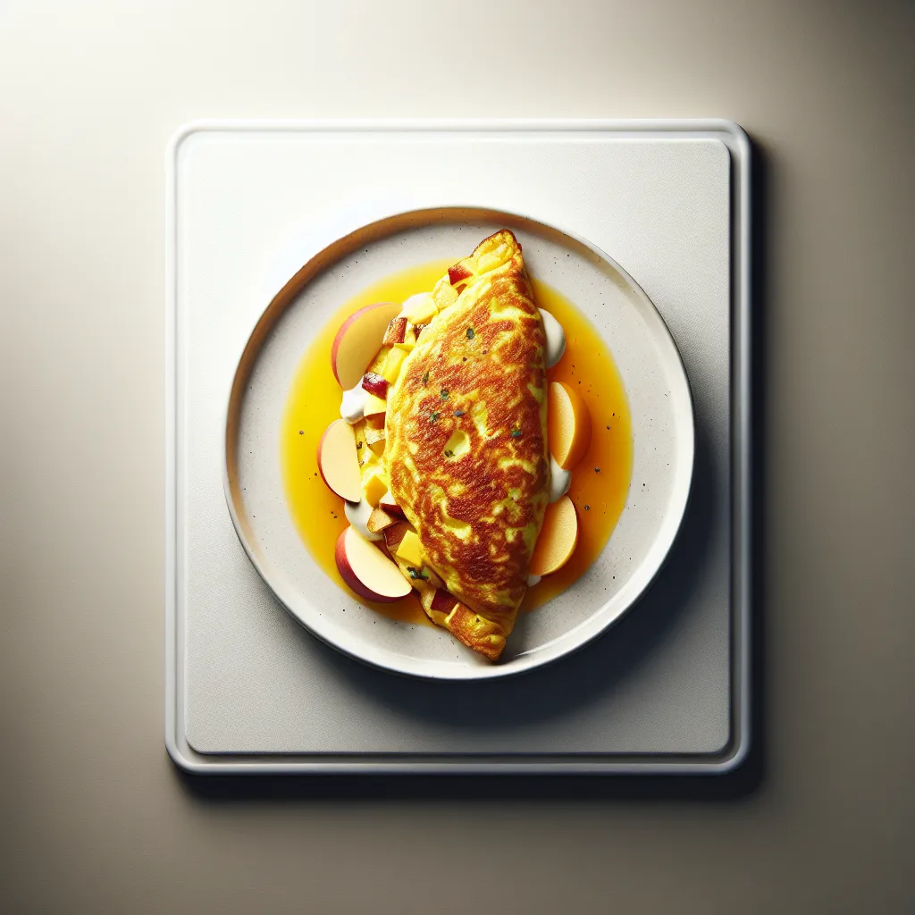 French Apple and Orange Omelette