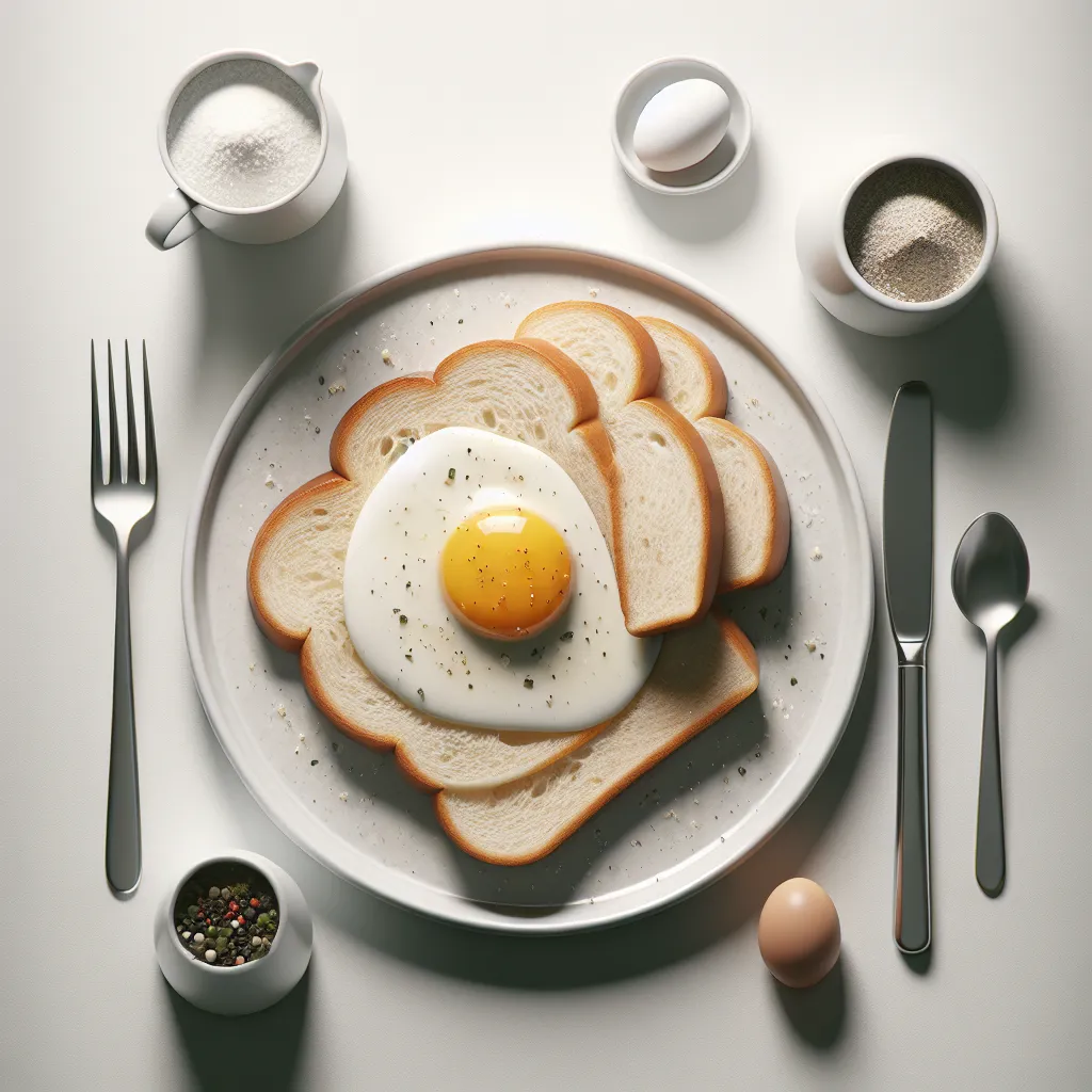 French Breakfast with White Bread