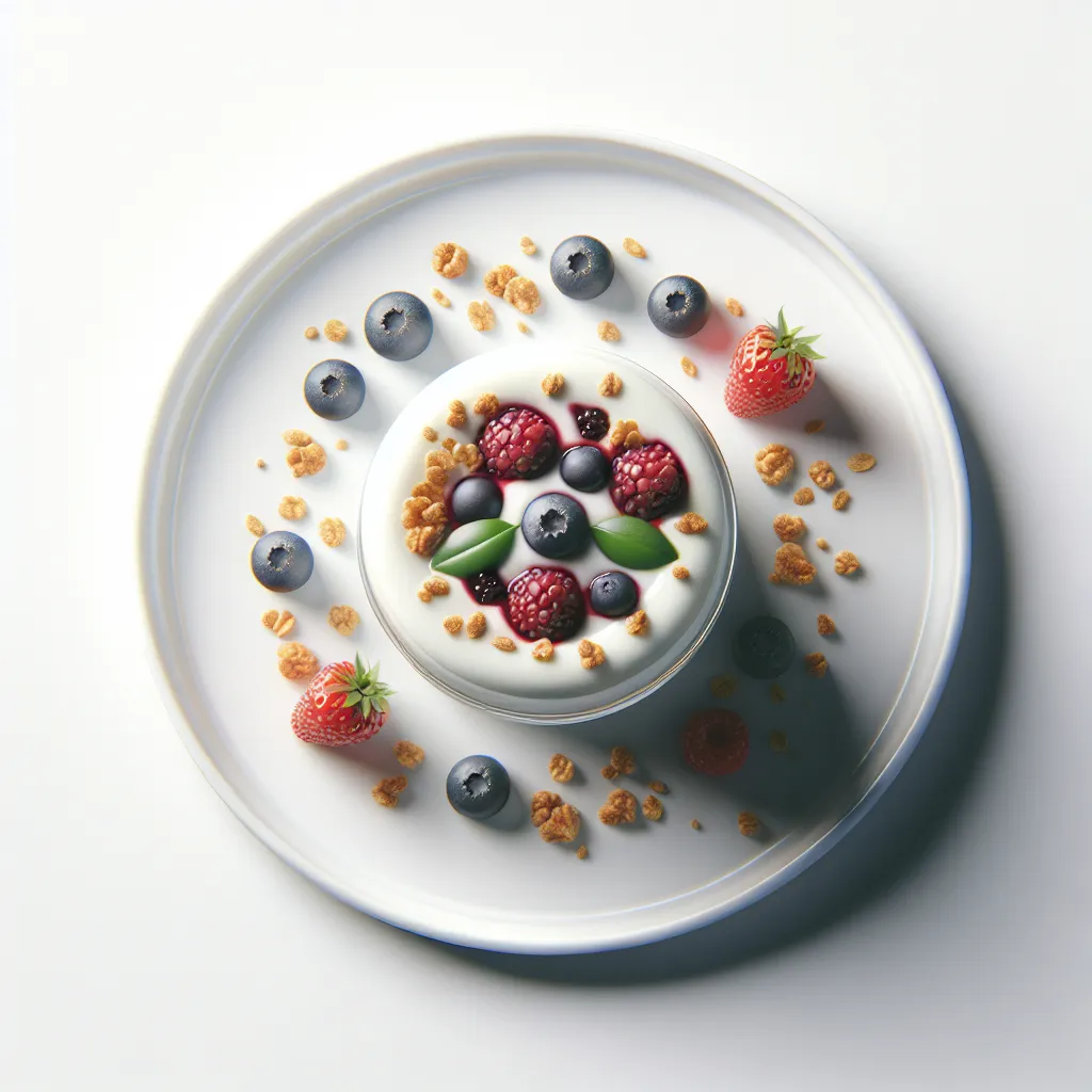 French Yogurt with Berries and Granola