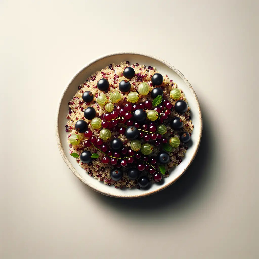 Gooseberry and Blackcurrant Quinoa Bowl