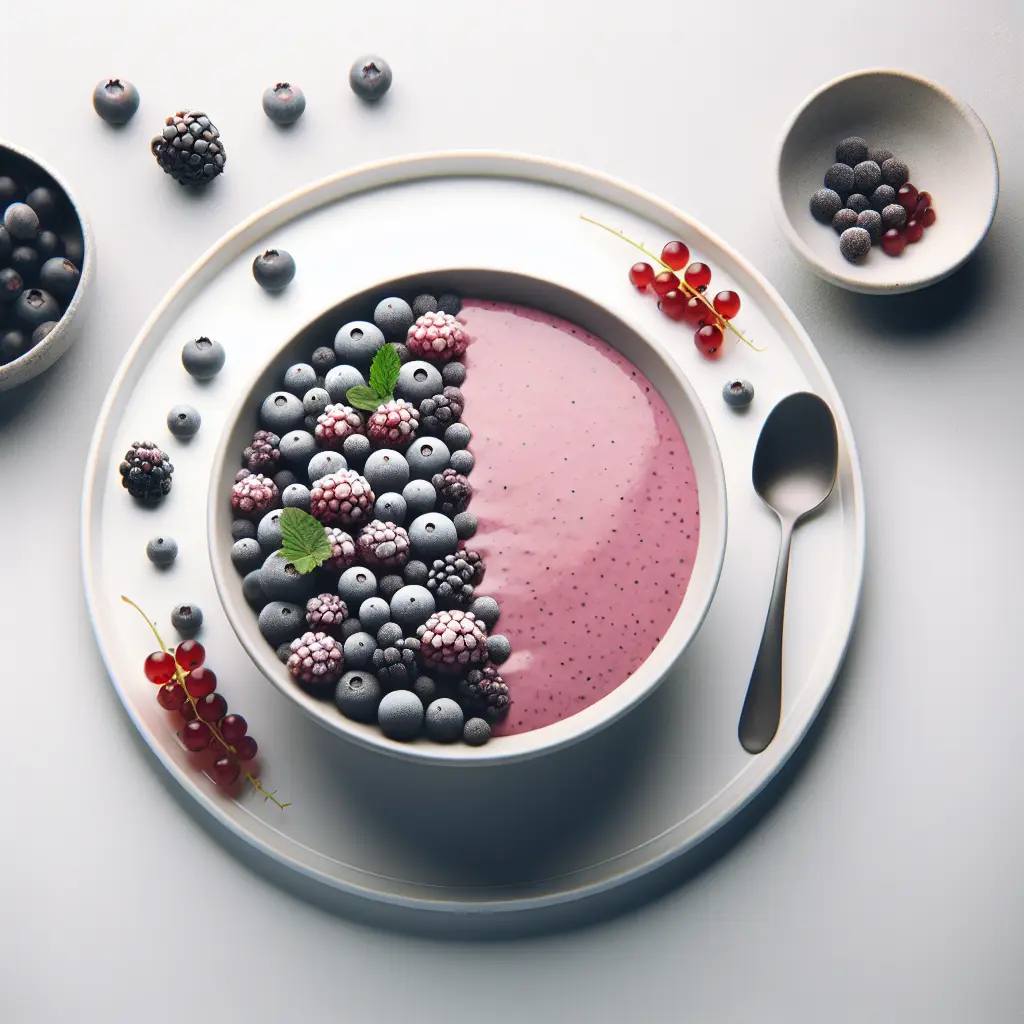 Gooseberry and Blackcurrant Smoothie Bowl