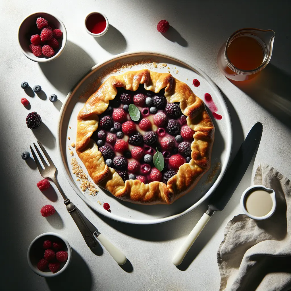 Gooseberry and Raspberry Breakfast Galette