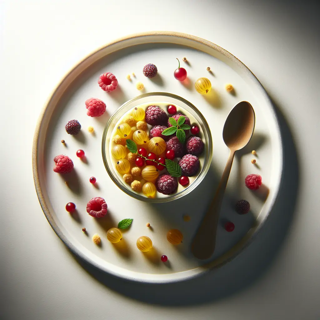 Gooseberry and Raspberry Breakfast Parfait
