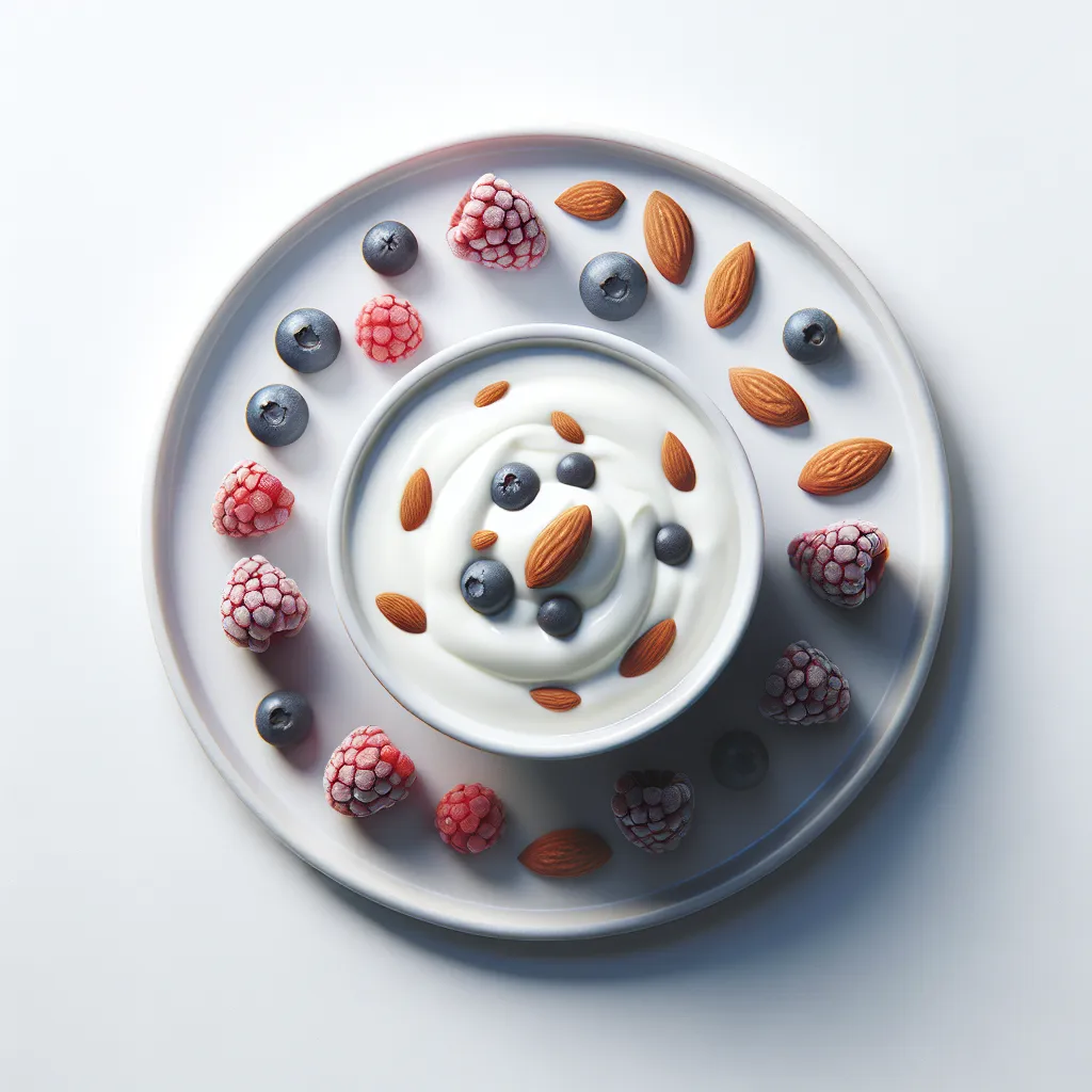Greek Yogurt with Mixed Berries and Almonds