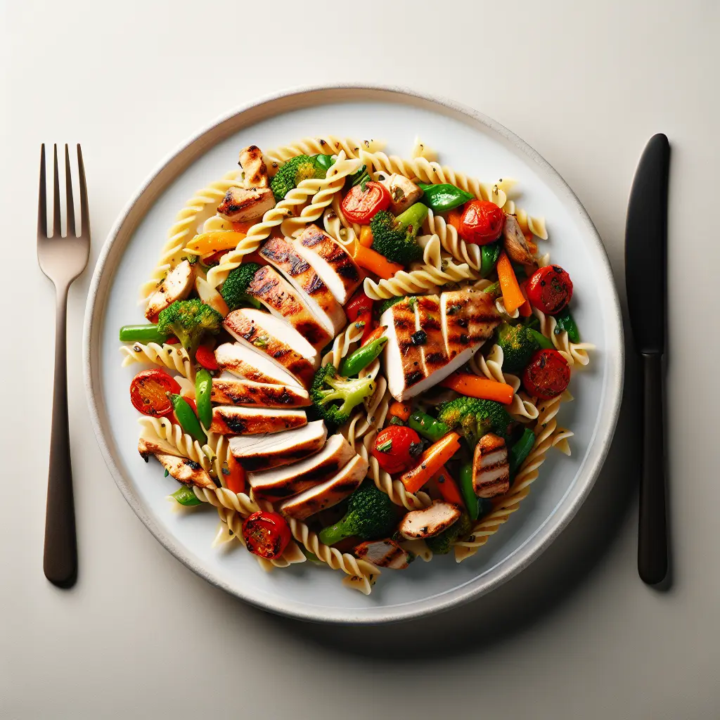 Grilled Chicken and Vegetable Pasta