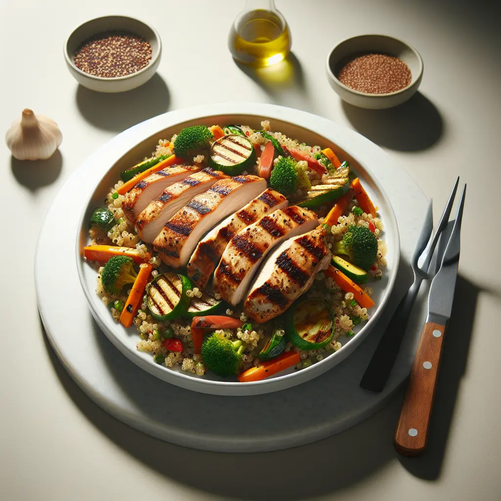 Grilled Chicken and Vegetable Quinoa Bowl