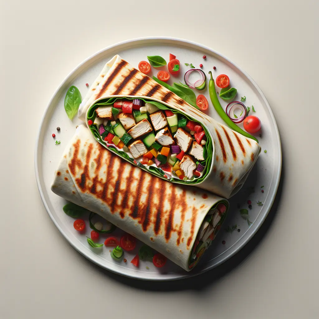 Grilled Chicken and Veggie Wrap