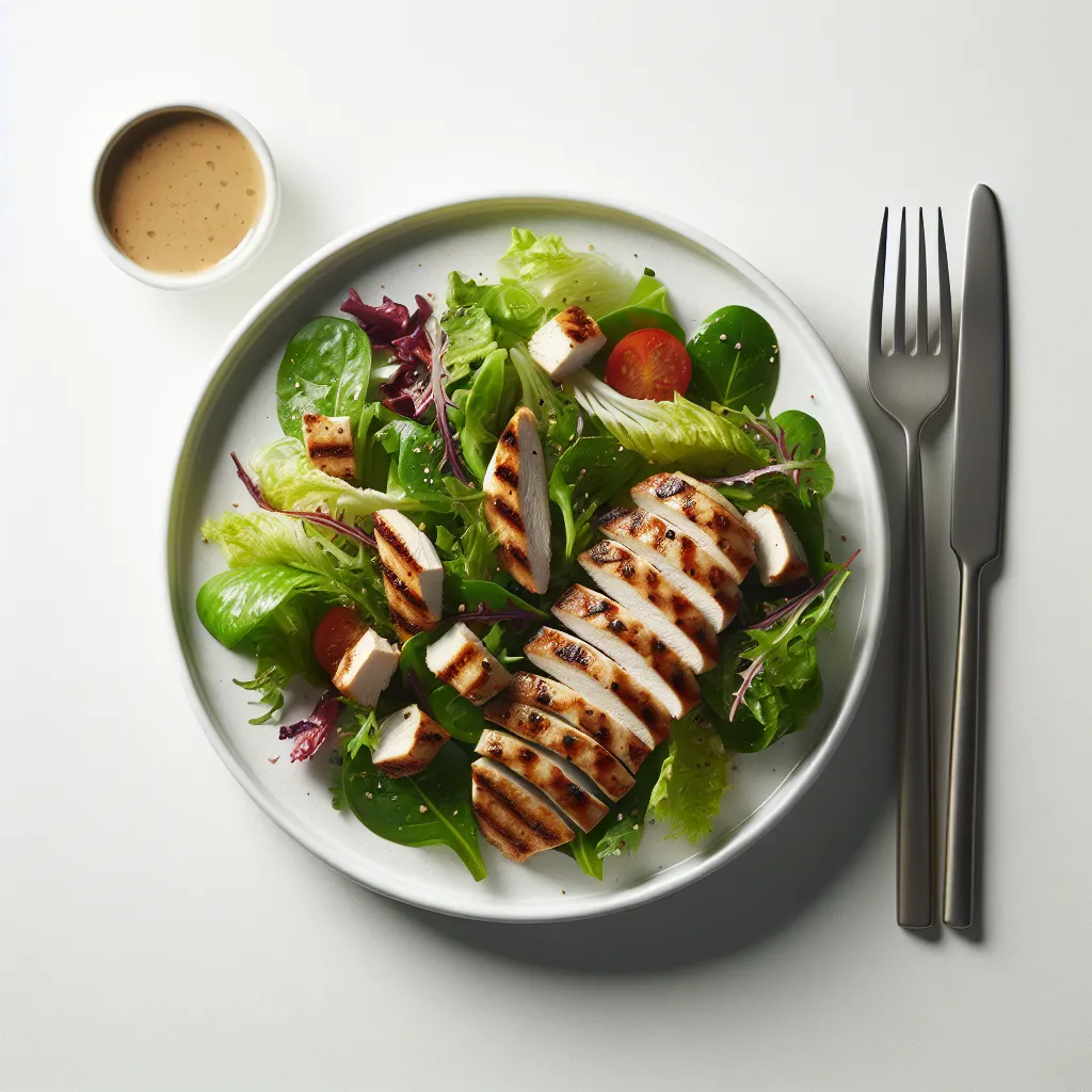 Grilled Chicken Salad with Mixed Greens