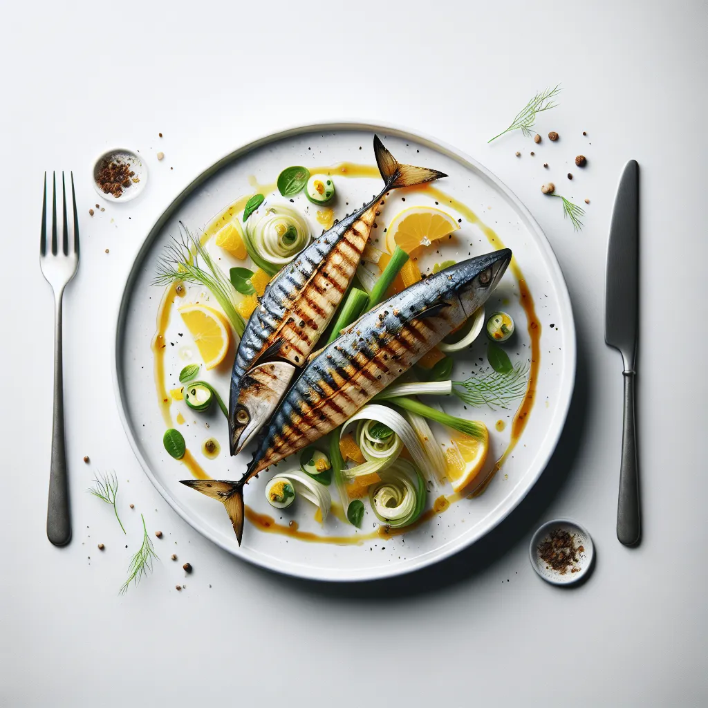 Grilled Mackerel with Fennel and Citrus Salad