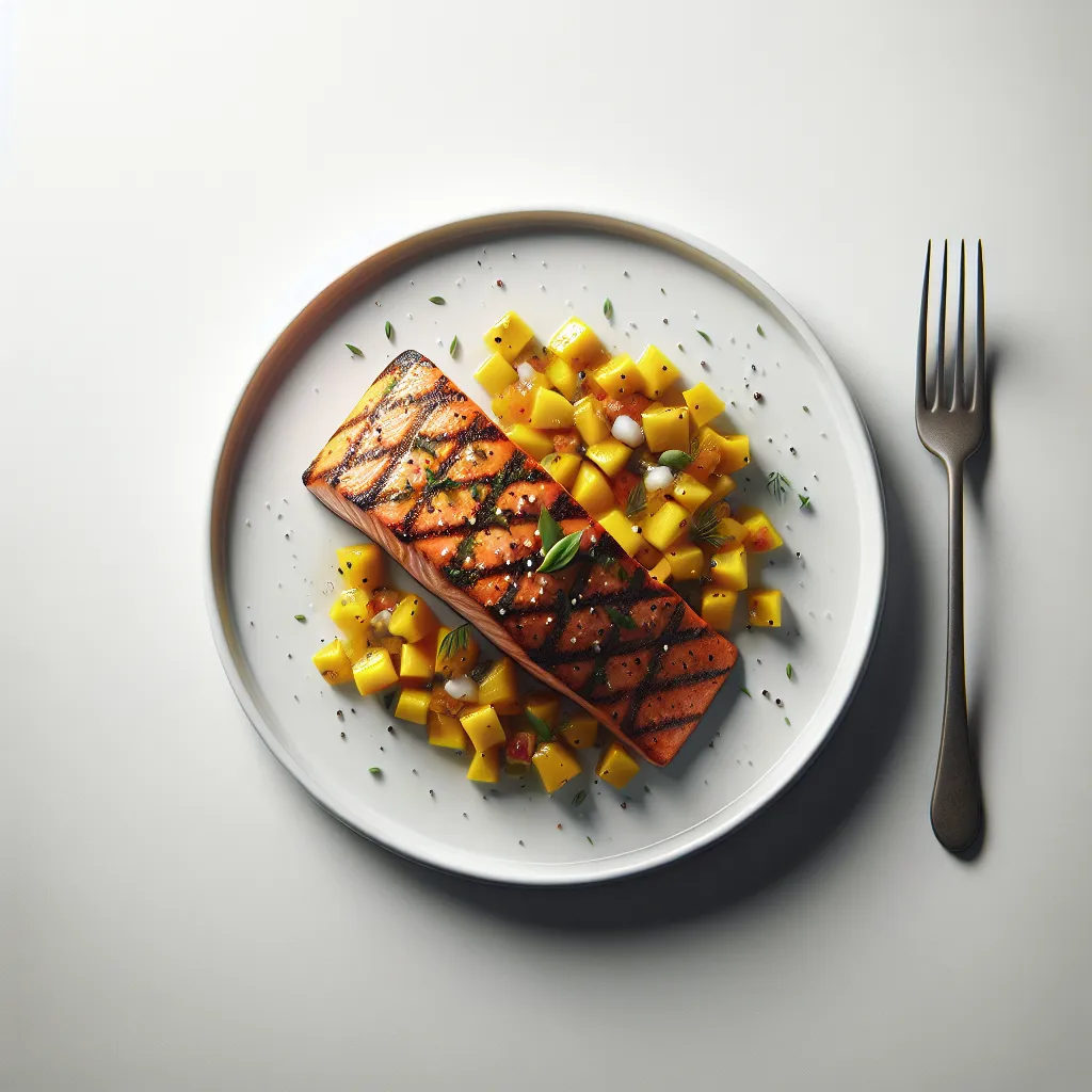 Grilled Salmon with Mango Salsa