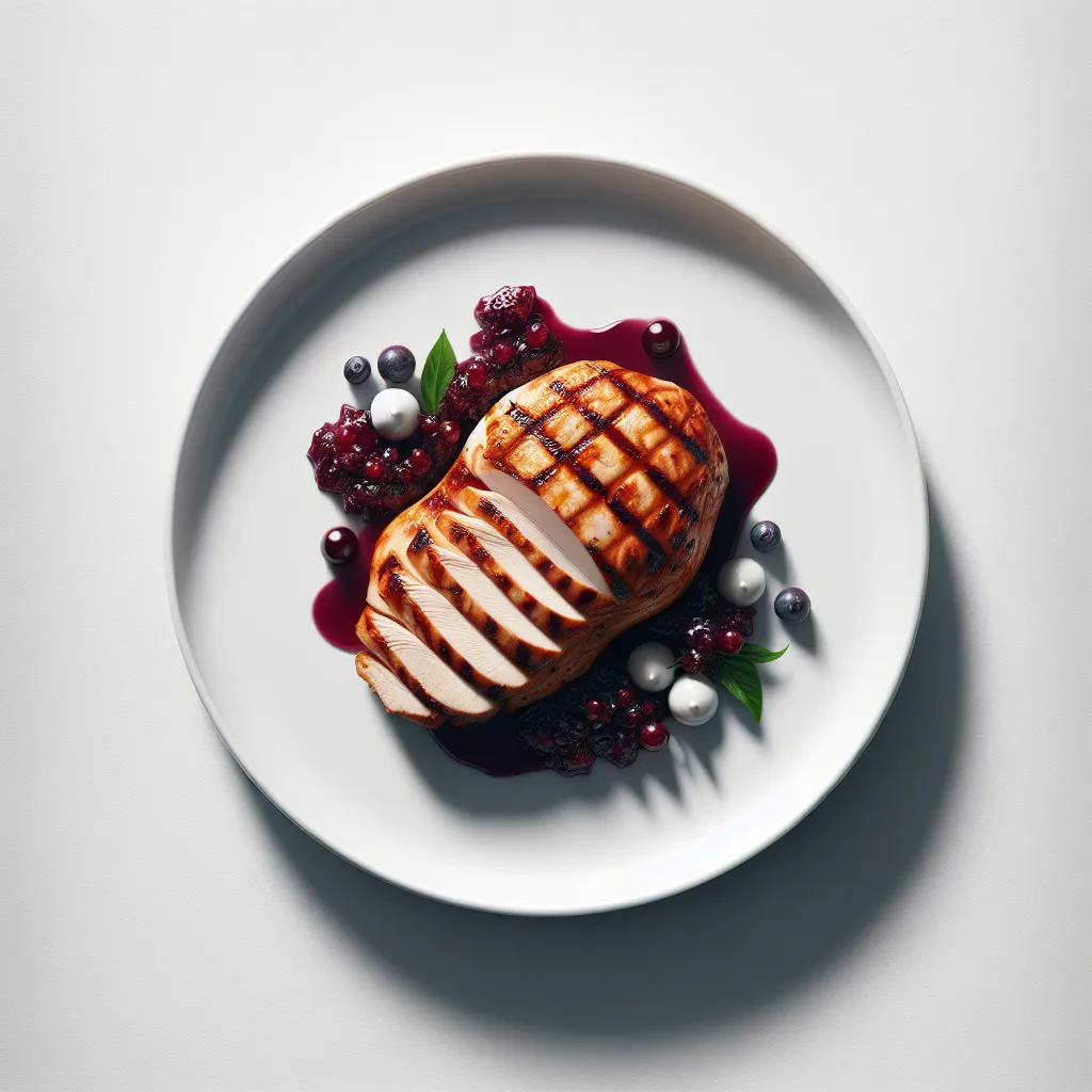 Grilled Turkey with Gooseberry and Blackcurrant Chutney