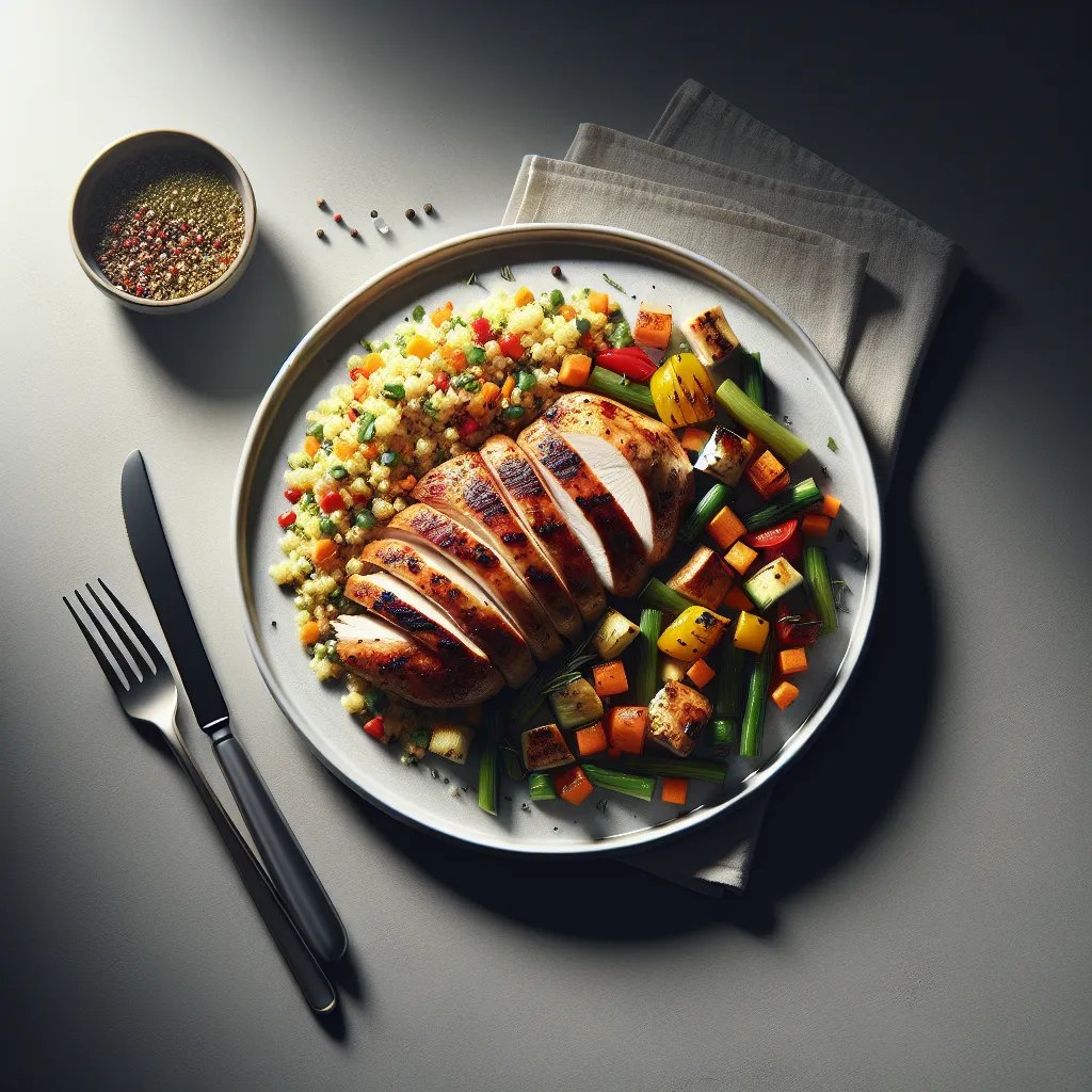 Grilled Turkey with Autumn Vegetable Couscous