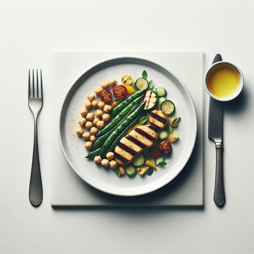 Grilled Vegetable and Chickpea Salad