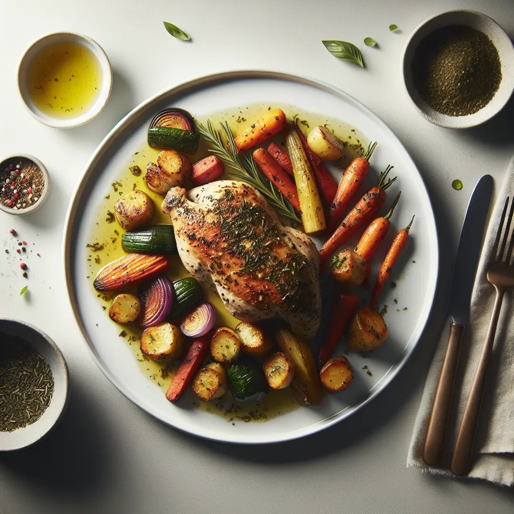 Herb-Crusted Chicken with Roasted Root Vegetables