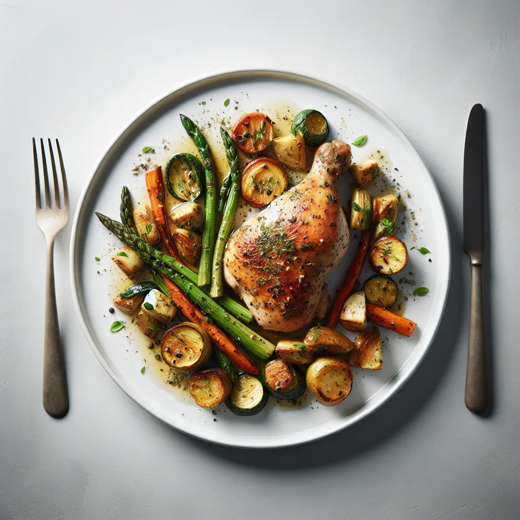Herb-Crusted Chicken with Seasonal Vegetables